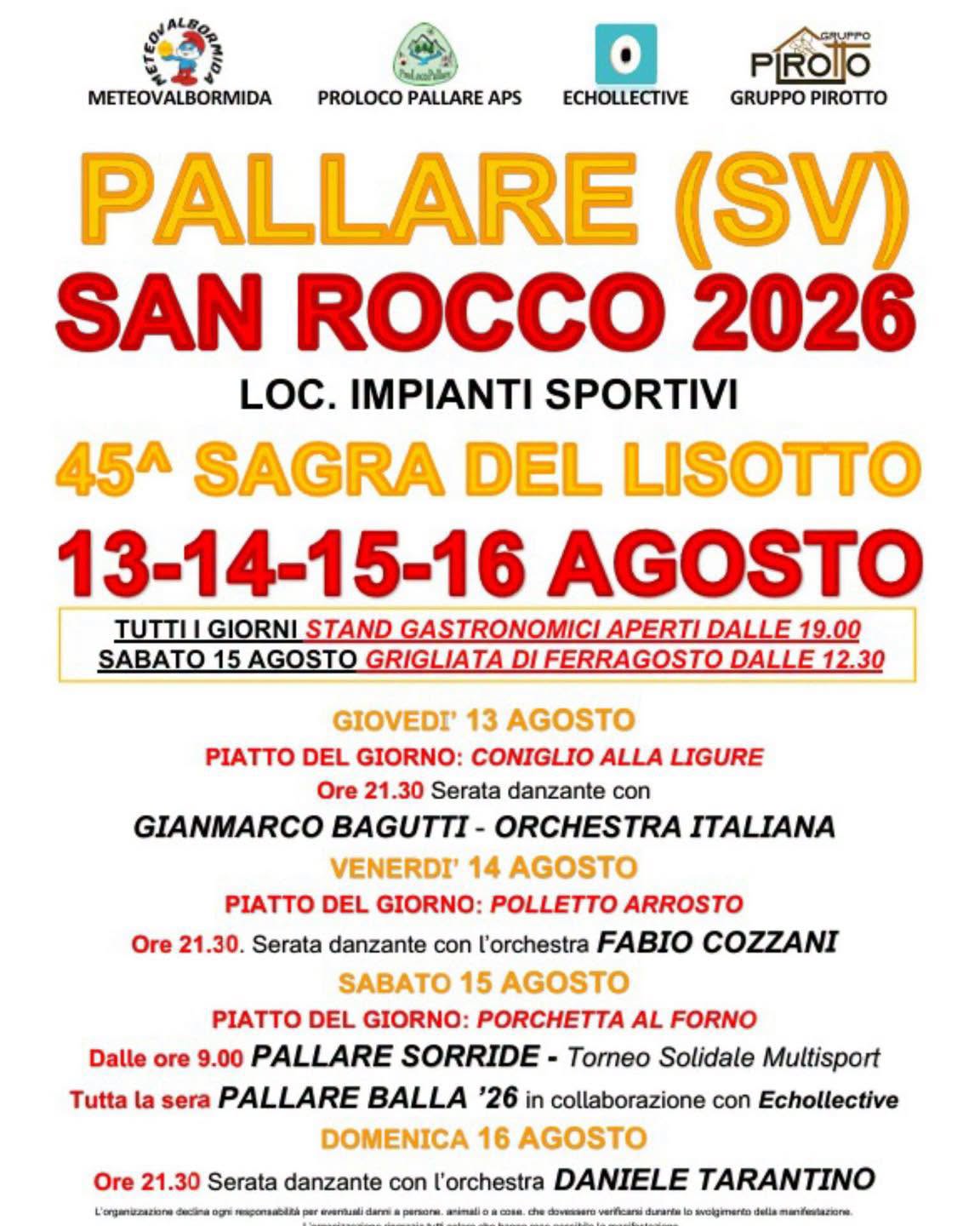Locandina di 45^ SAGRA DEL LISOTTO