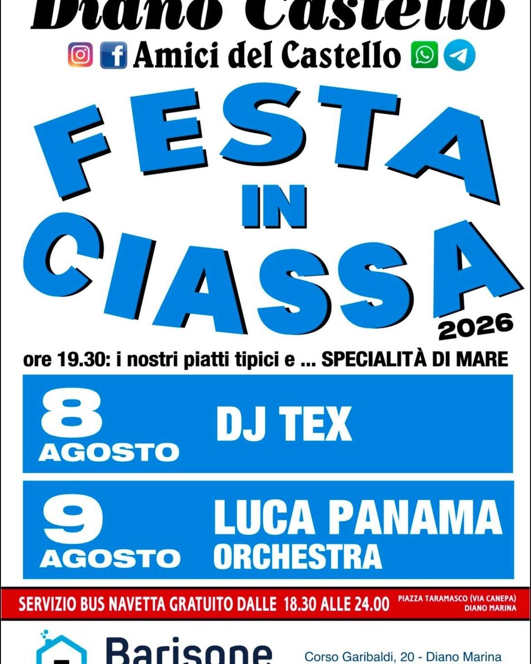 Locandina di Festa in Ciassa 2026