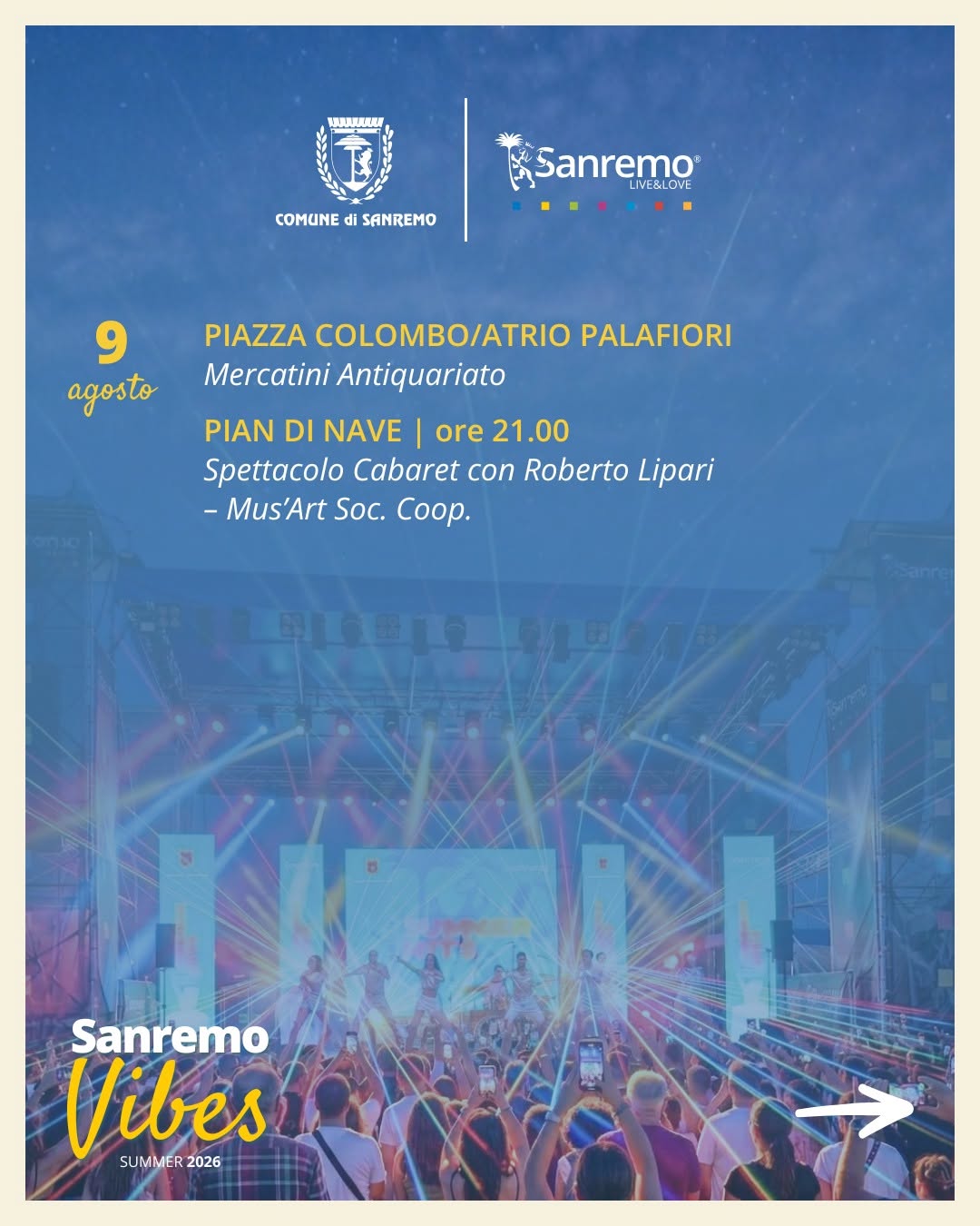 Locandina di Sanremo LIVE&LOVE