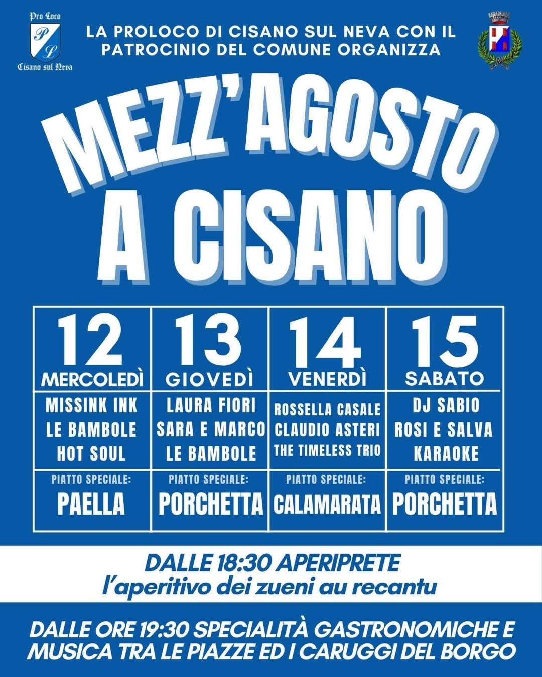 Locandina di Mezz'agosto a Cisano