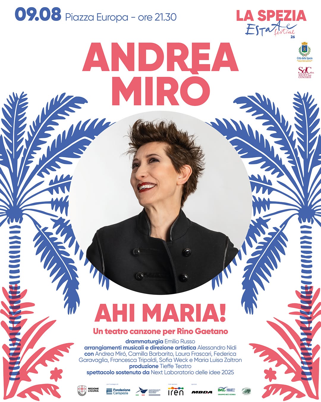 Locandina di Ahi Maria! Un teatro canzone per Rino Gaetano
