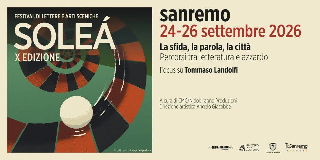 Locandina di FESTIVAL DI LETTERE E ARTI SCENICHE SOLEÁ X EDIZIONE