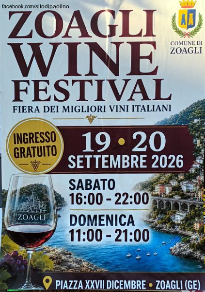 Locandina di Zoagli Wine Festival