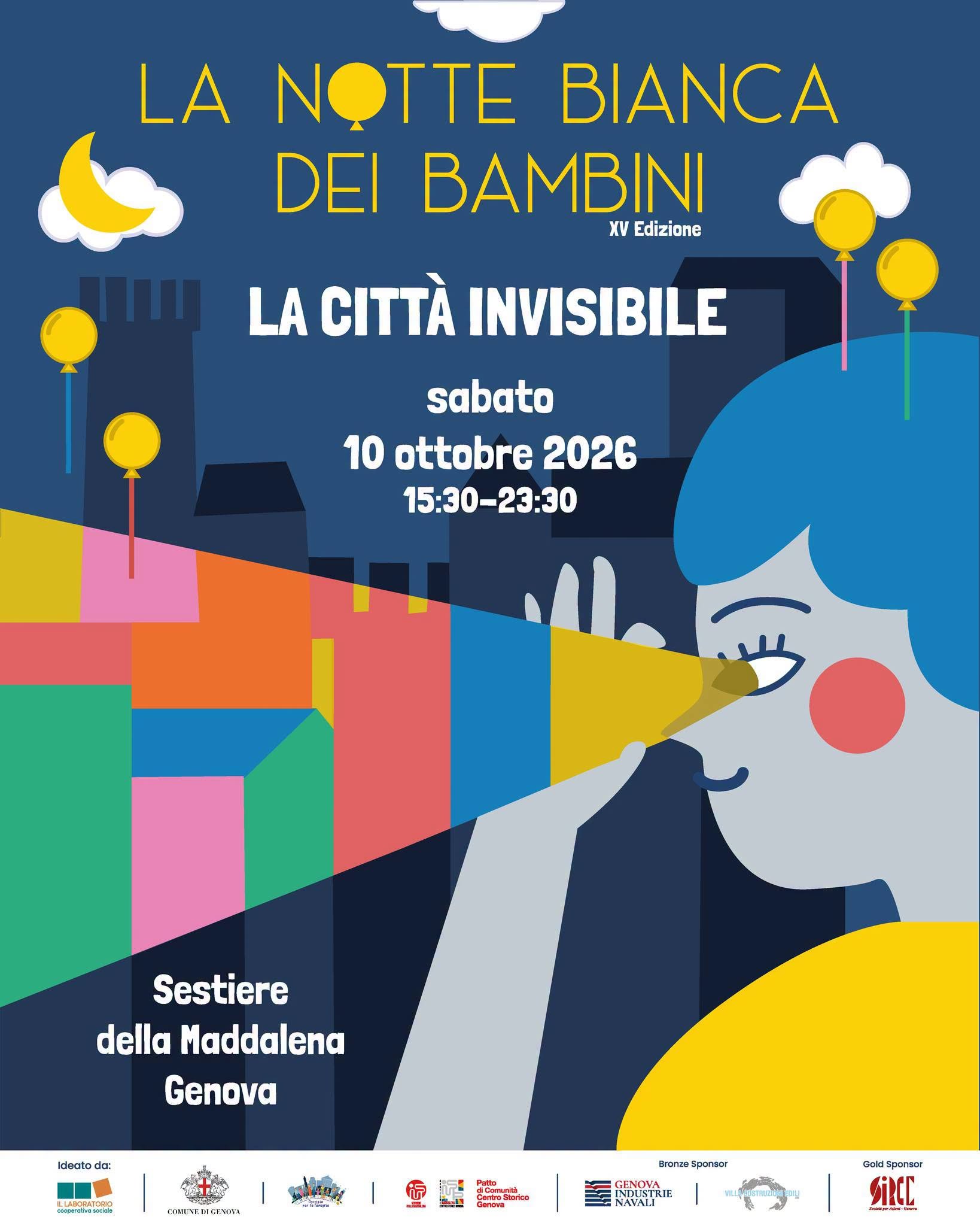 Plakat von La Notte Bianca dei Bambini - XV Edizione - La Città Invisibile