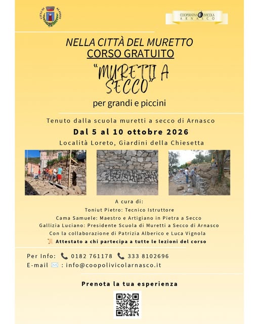 Plakat von Corso di costruzione muretti a secco
